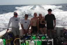 Happy divers
